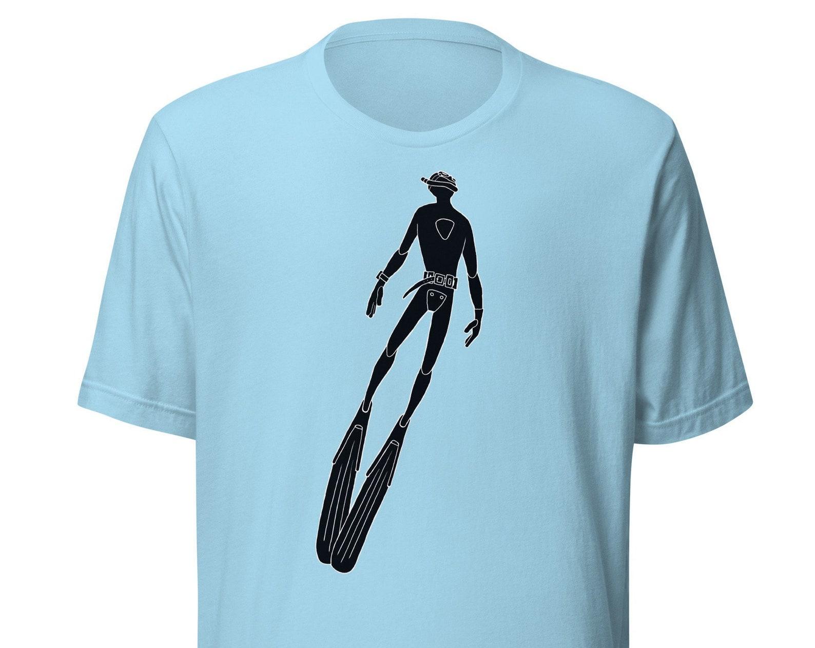 Freediving T-Shirt: Apnea Dive, Unisex Design 3XL