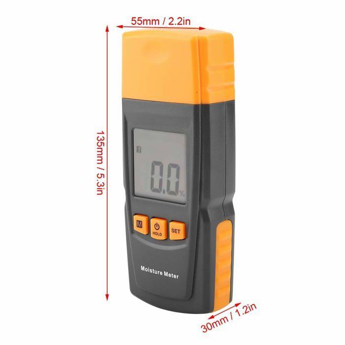 Humidimètre en bois numérique portable de testeur d'humidité pour l'extérieur pour les arbres pour la ferme