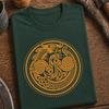 Celtic Dragon Ouroboros Tee | Norse Knotwork Medallion Shirt