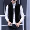 Couple Vest Men Autumn and Winter Imitation Mink Vest Stand-up Collar Vest Man Vest Social Guy Gown