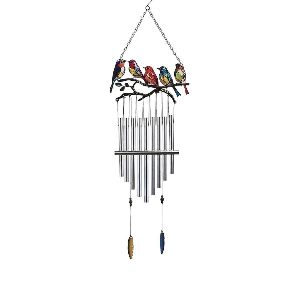 Wind with Bird Pendant, Outdoor Garden Patio Hanging Decoration