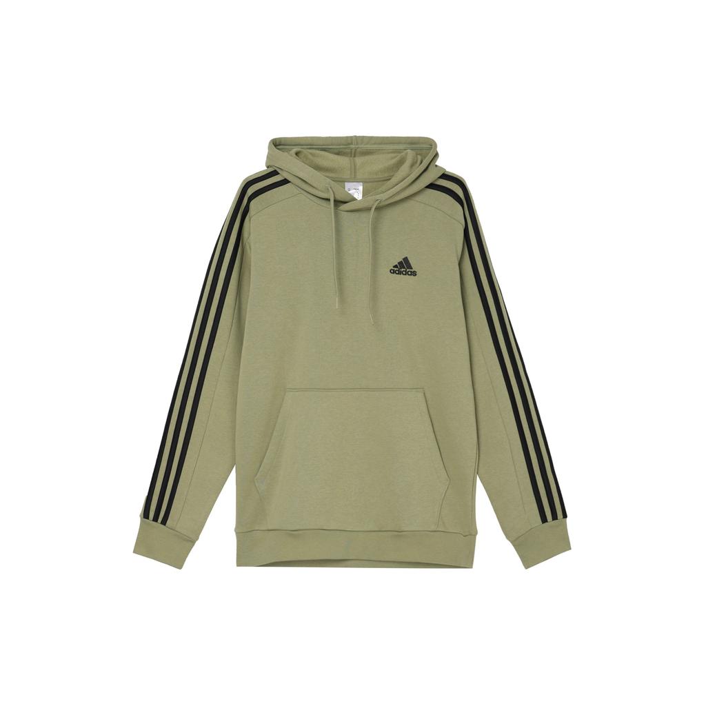 Adidas Essentials Fleece 3-Stripes Hoodie Men Hoodies Tent-Green JI6425