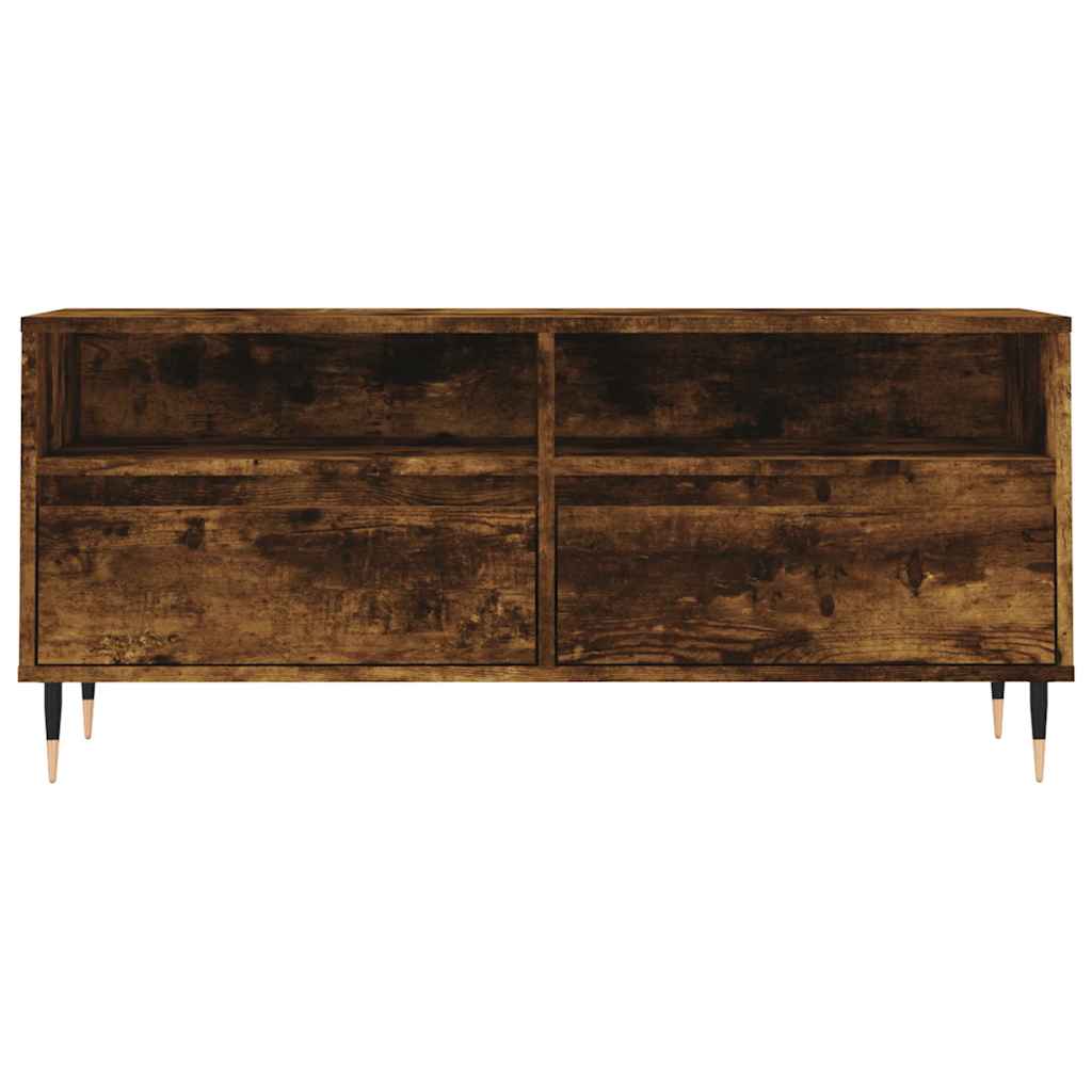 TV Cabinet Smoked Oak 100 x 34.5 x 44.5 cm Engineered Wood
