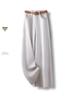 Women's White Wide-Leg High-Waisted Spring Jeans - Casual Loose Straight-Leg Floor-Length Pants