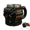 V12Engine Coffee Mug-Custom Stainless Steel Travel Cup for Mechanics Enthusiasts