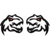 A Pair Redeye Dinosaur Metal Emblem for Dodge RAM TRX 1500 2500 3500 Charger Challenger