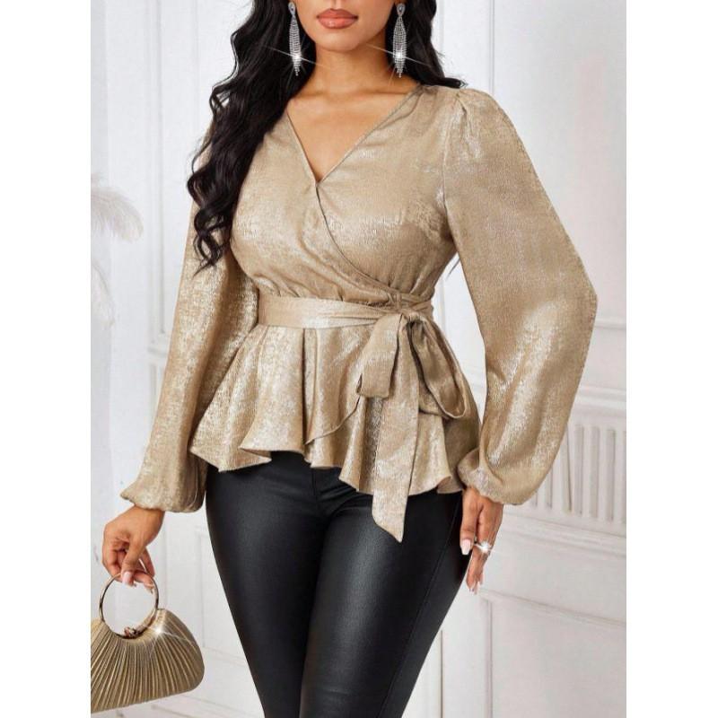2026 Womens Slim Fit Long Sleeve Shirt With Skull Print Off-Shoulder Neckline Lightweight Woven Top Party Casual Wear Small