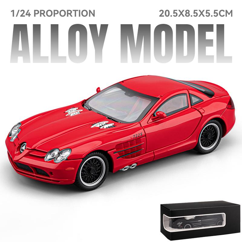 1:24 Benz SLR McLaren 722 S Roadster Speedster Supercar Alloy Metal Diecast Model Car Valentine's Day Gift For Boyfriend Collect