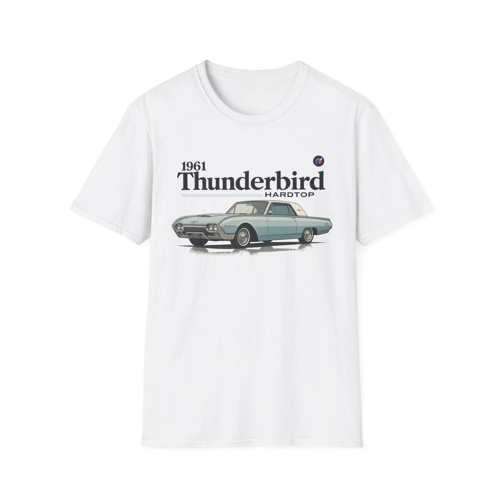 1961 Ford Thunderbird Shirt – Vintage T-Bird Hardtop Classic Car Graphic Tee M