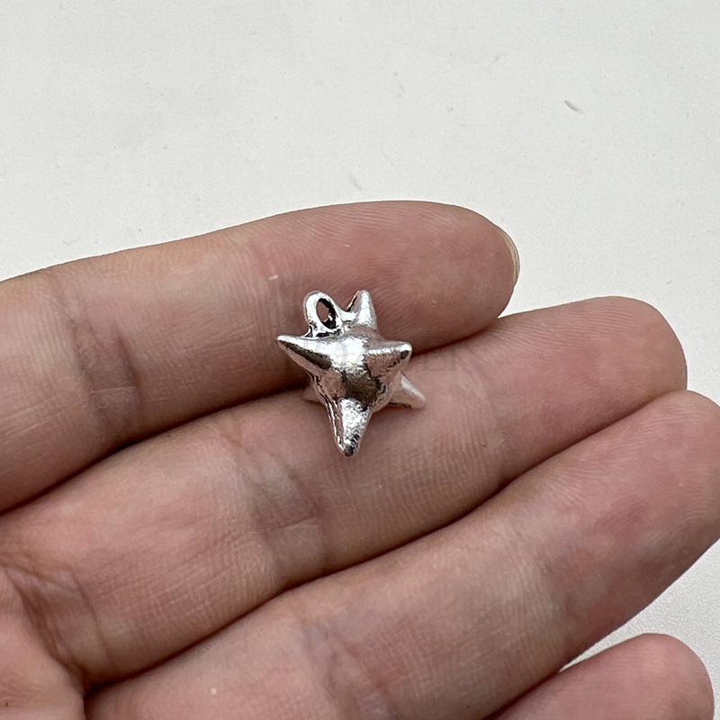 Electroplated Meteor Hammer Pendant Necklace with Three-Dimensional Nail Ball Jewelry Accessories