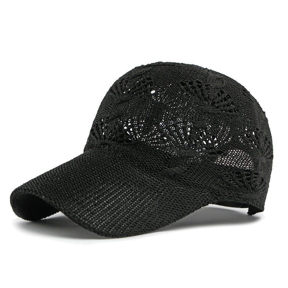 Retro Breathable Knit Hat Casual Adjustable Cap Fashion Hollow Baseball Cap  Summer Season
