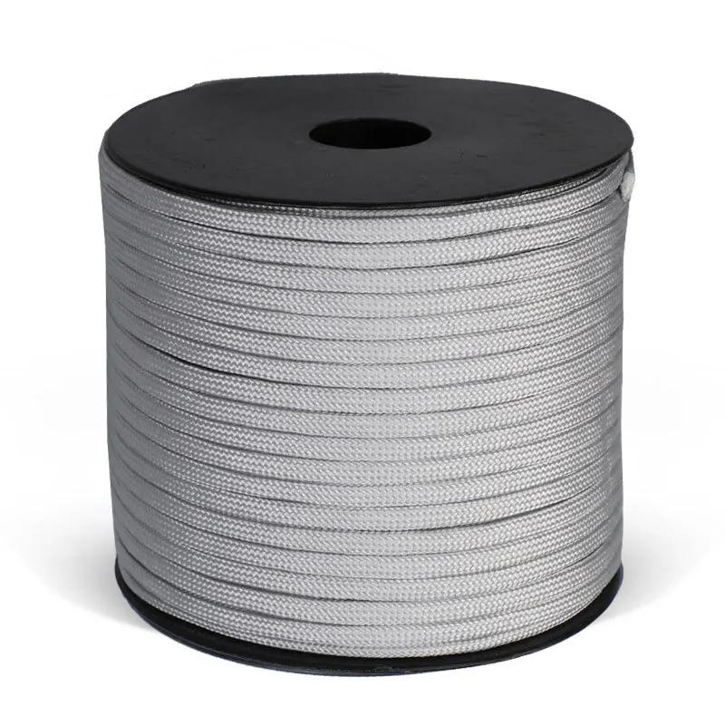 

50м 9 ядерный паракорд 4 мм 550 военный стандартный походный аварийный спасательный трос для палатки тентовый трос ветрозащитный трос белый