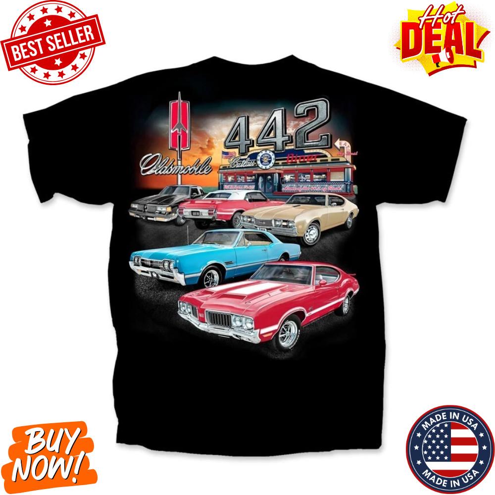 Oldsmobile 442 Inspirované Vintage Auto Kolekce Aut Grafické Tričko Retro Muscle Unisex Tričko