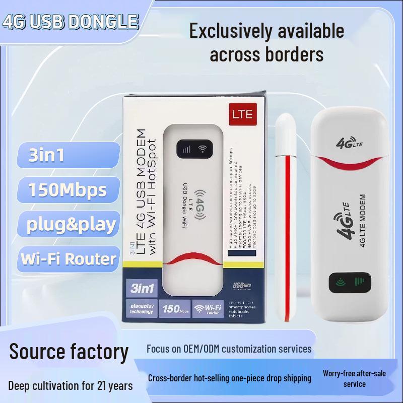 

4G High-Speed Portable WiFi Dongle for Asia, Africa & Europe