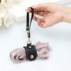 Vintage PU Leather Keychain Bag Scarf Hanging Holder Detachable Travel Hat Clip Portable Towel Holder Hat Accessory