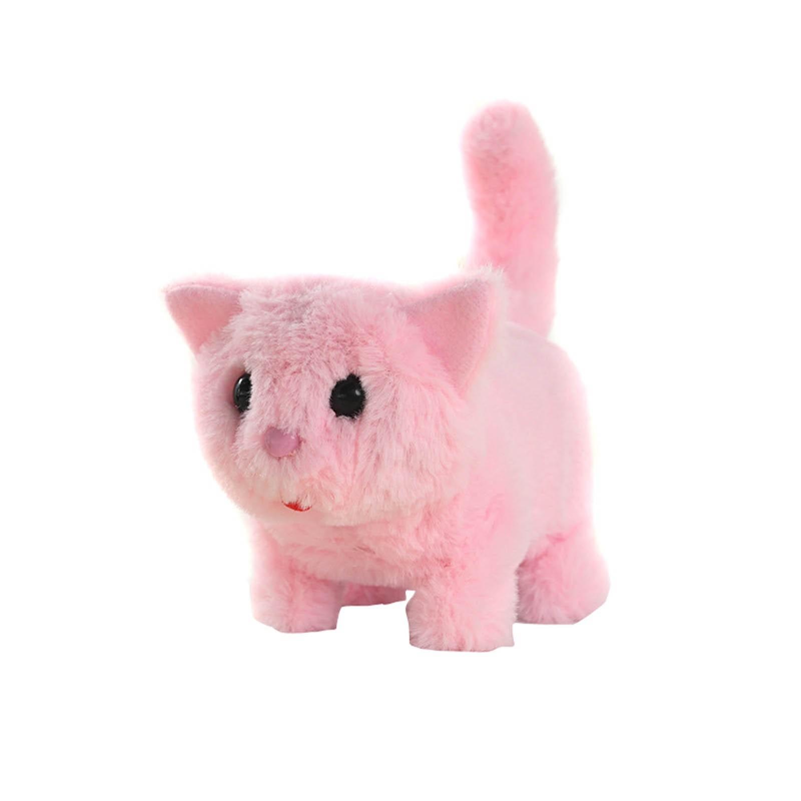 

Роботизированный, Мой симулированный питомец-робот-кот, Интерактивный компаньон, Реалистичное чучело питомца, Лай, Виляние хвостом One Size розовый