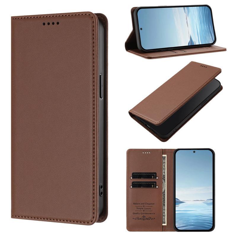 Suitable for Google 10 Pro XL flip leather case with leather texture and strong magnetic attraction, Pixel 10A card slot protective case