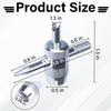 2 PCS 4-Way Tire Valve Stem Removal Tool, 4-in-1 Valve Core Removal Tool | Multifunctional Tire Valve Tool, Valve Stem Core Puller for Car Motorcycle