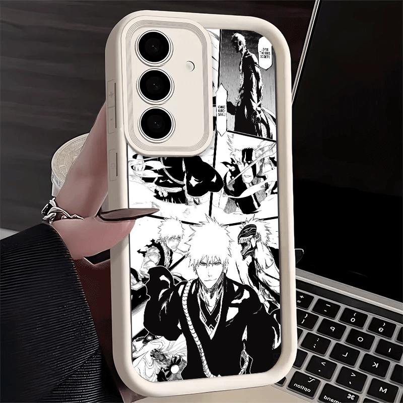 Phone Case for Samsung Galaxy S26 S25 Ultra S24 FE Bleach Anime Ichigo Kenpachi Shell S23 Plus S22 + S21 S20 5G Soft Silicone Fu