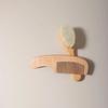 Conjunto de 2 peças de pentes para bebês, escova de cabelo para cuidados com o bebê, pente de lã macia de faia, massageador para recém-nascidos, chá de bebê e presente, calmante para cabelos de bebês