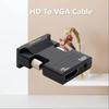 HDMI-compatible Female to VGA Male Converter 3.5mm Audio Cable Adapter 1080P FHD Video Output for PC Laptop TV Monitor Projector