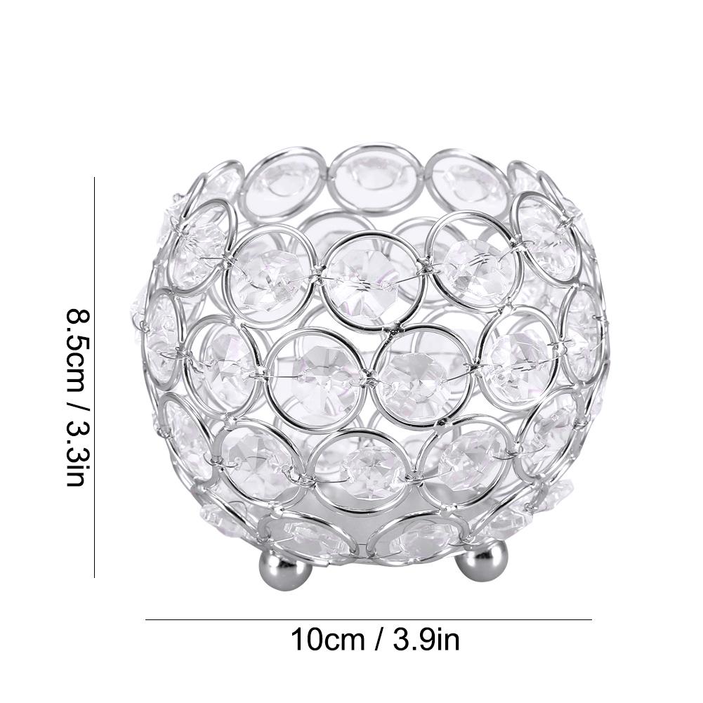 Tea Light Candle Holder Hollow Crystal Design Stylish Candle Holders for Table Centerpieces Wedding Home Decoration