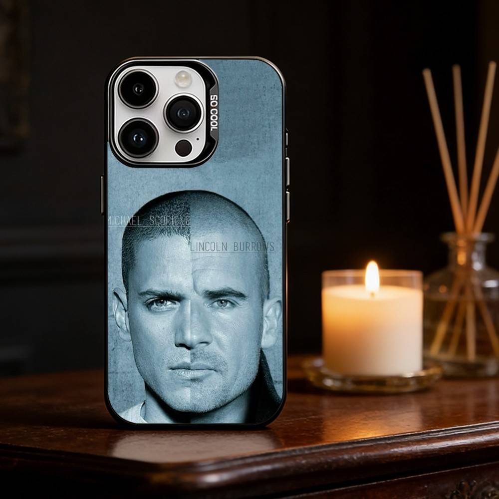 P-Prison Break Phone Case For iPhone 17 16 15 14 13 12 11 Pro Max Plus Silver Matte Black Cover