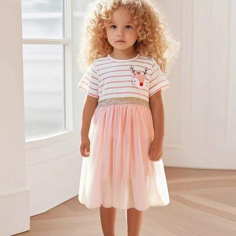 Children's Clothing In Stock Summer Elf Short Sleeve Dress