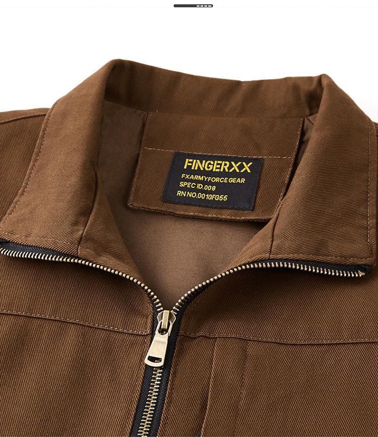 Trendy Plus Size Retro Color Block Workwear Jacket with Lapel