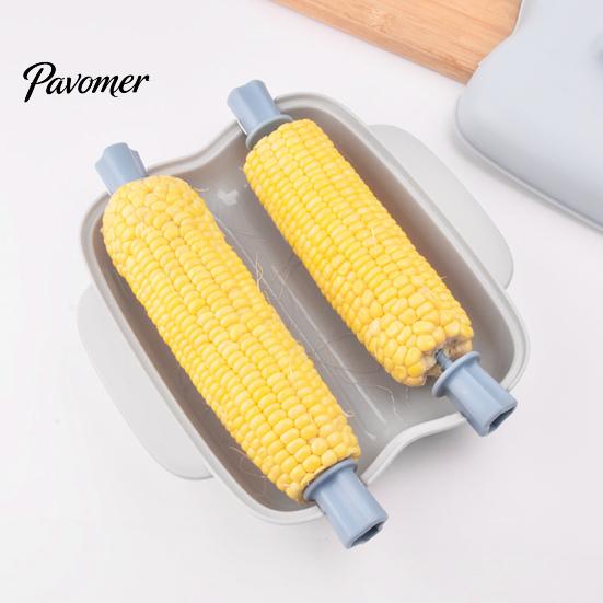 Quick Breakfast Corn Maker Microwave Steamer Container, Food Grade PP Cooker for Baking Sweet Potato Egg Custard, Reusable Kitchen Gadget Fast Cooking