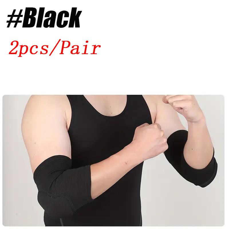 2Pcs Breathable Elbow Braces Thick Sponge Elbow Pad Compression Sleeve for Sport Volleyball Basketball Pain Relief Elbow Support