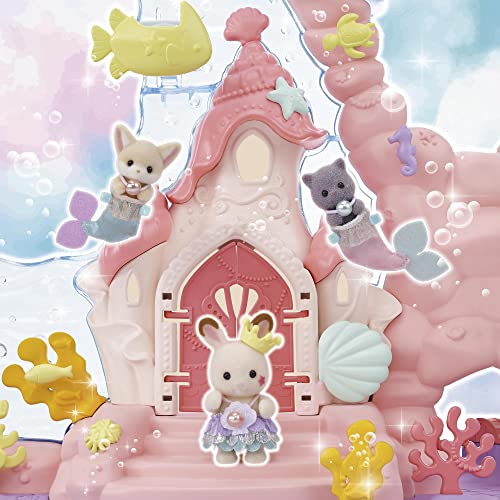 Sylvanian Families Amusement Park "Dream-Colored Mermaid Castle" Co-72 ST Mark Certified Toy Dollhouse for Ages 3 and Up, Sylvanian Families, Epoch