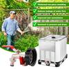 IBC Tote Adapter IBC Tank Gooseneck 3/4 Inch Outlet Tap for 1000L Rainwater Tank Garden Hose Shut Off Ball Valve IBC Tote Valve