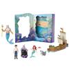[Amazon.co.jp Exclusive] Mattel Disney Princess Ariel Storybook Mini Doll Set (4 Mini Figures) - Dr…