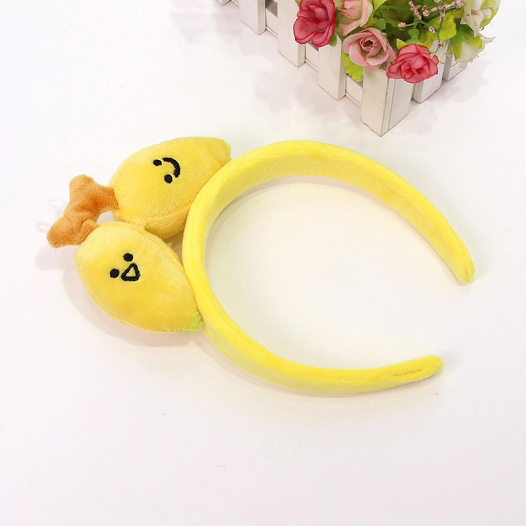 Quirky Banana Headbands Unique Pattern Hairband Lovely Cartoon Hair Hoop for Parties and Everyday Wear
