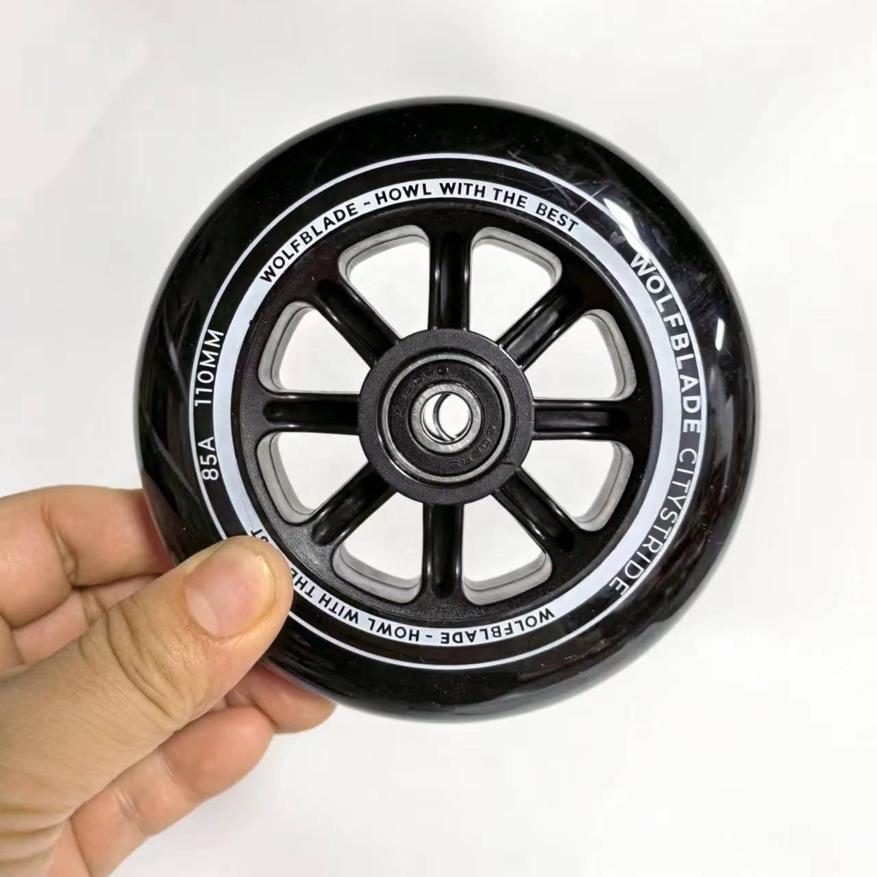 YSMLE High Quality Professional Inline Speed Skates Wheels Inline Roller Skates 110mm Wheels Custom Wheels чёрный