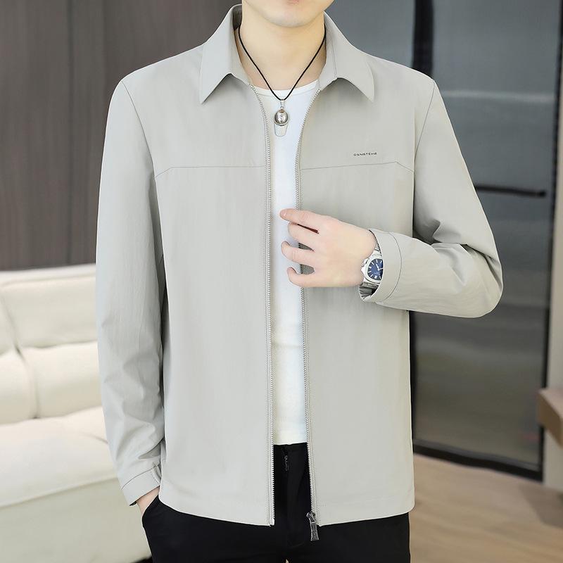 2026 Spring/Autumn Men's Lapel Lightweight Jacket: Versatile Mid to Young Fashion Outerwear with a High-end Feel