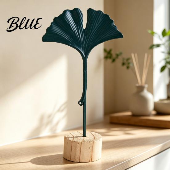 Ginkgo Leaf Sculpture Golden Statue Anti-Rust Anti-Oxidation Decorative Art Iron Premium Piece