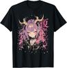 Tricou Goth Grunge Demon Fată Anime Waifu Horror Estetică Alt