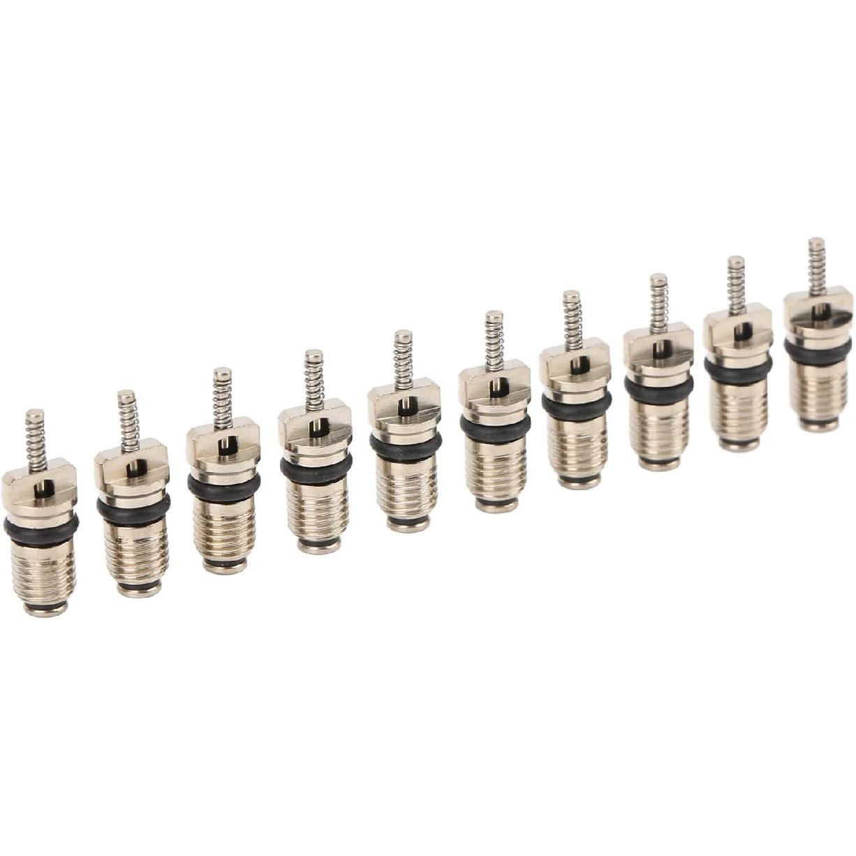 

50-Piece Brass Valve Core Set for R134 Series, A/C Valve Stem Cores, Automotive Air Conditioning, Refrigeration, Tire Applications