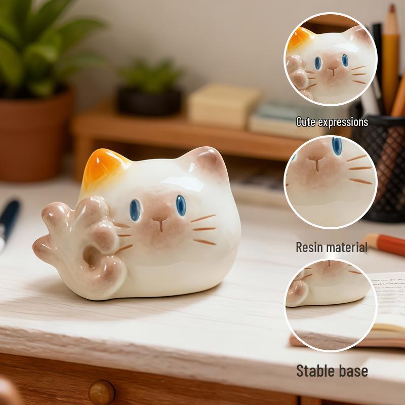 Mini Blind Box: Cute Cat Performance Artist Desk Ornament