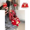 Cute Breathable Crochet Mushroom Bag For Children Soft Mini Backpack Ideal For Everyday Fun