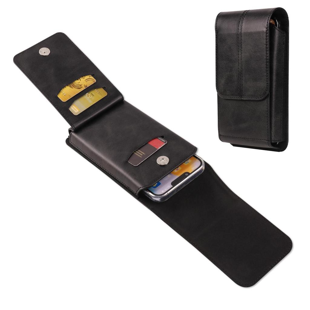 Luxus Leder Kartenhalter Telefon Gürtelclip Hülle Männer Gürteltasche Für iPhone 16 15 14 13 Pro Samsung Galaxy S24 S23 A55 Xiaomi Redmi Note 12 Holstertasche