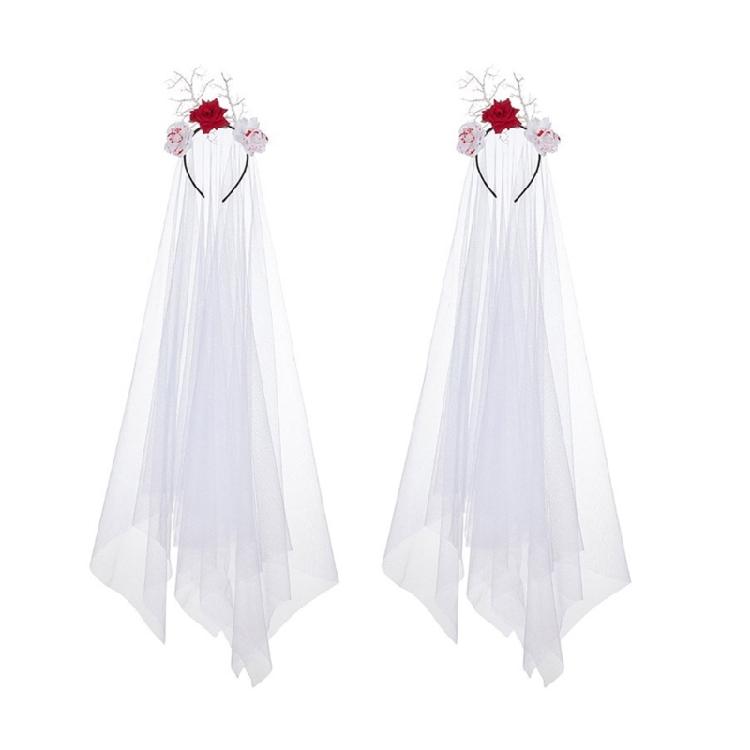 Stylish Headbands Beautiful Halloween Headdress Ornament Stylish Rose Headpiece for Party Dress Up