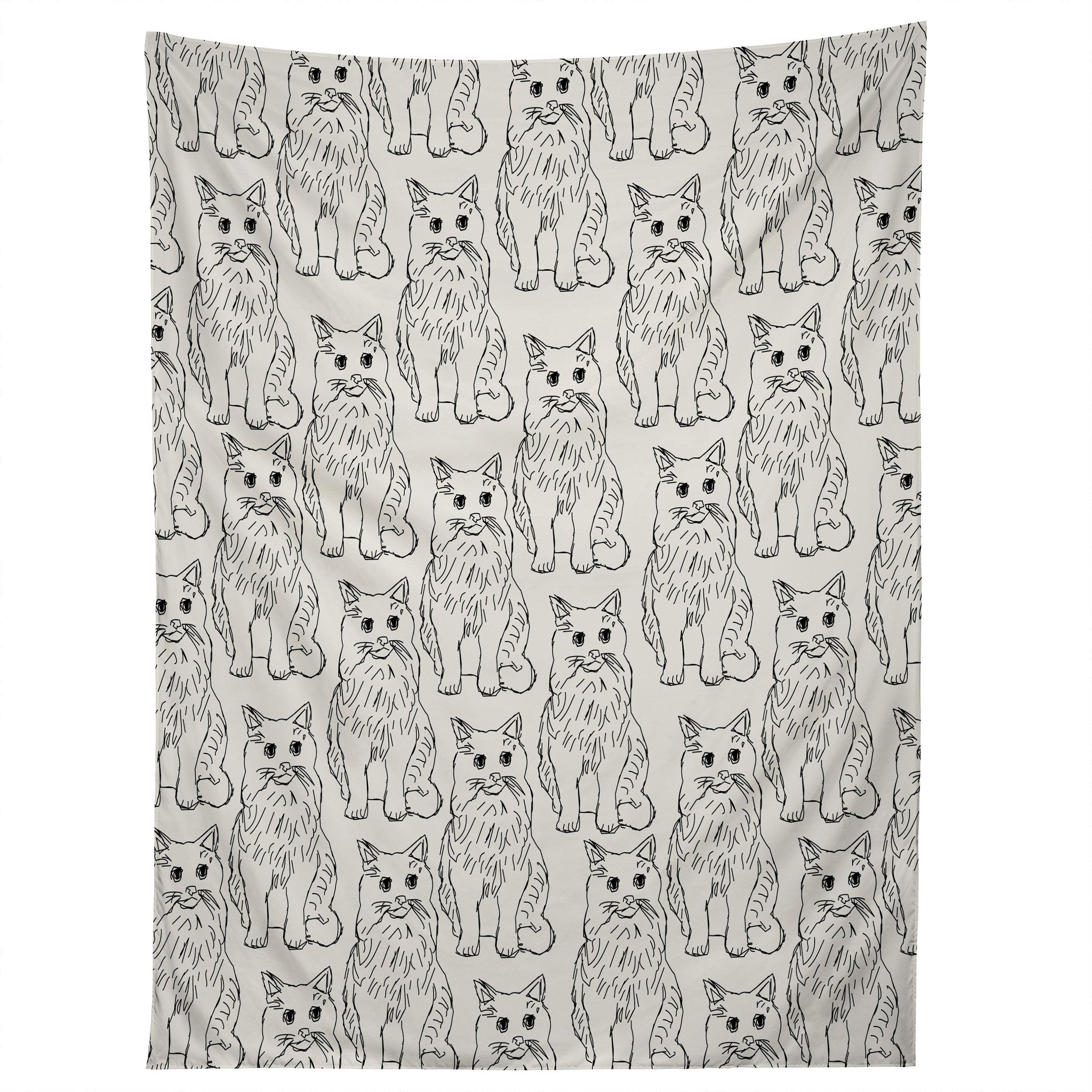 CAT OBSESSION tapestry 75x100
