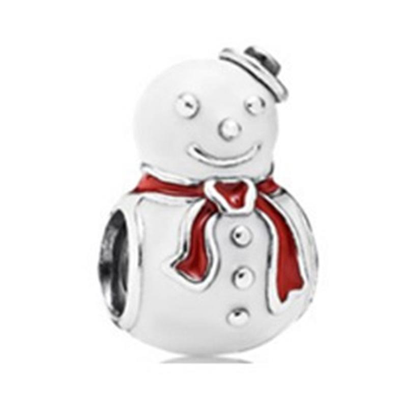 Christmas Series Alloy Santa Claus Beads For DIY pulsera Bracelet necklace accessories Women Fine Jewelry Gifts