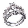 Accessori Set Coppia Anello Moda Donna Anello Zircone