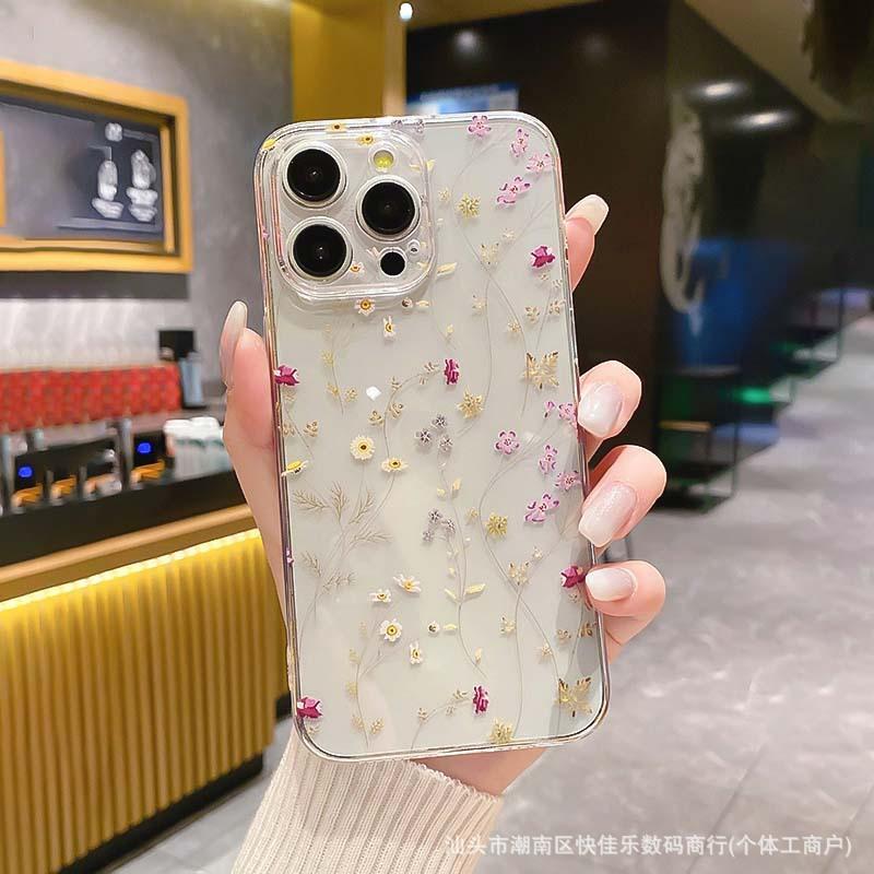 Fresh Floral for iPhone11/12/13/14/15/16ProMax iPhone Case XS/XR Anti-drop