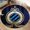 Club Brugge KV Custom Name Round Area Rug,Carpet Rug for Living Room Bedroom Sofa Playroom Decor,Non-slip Floor Mat