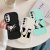 Flower Letters Case for Samsung Galaxy A14 A52 A11 A16 A21s A12 A13 A15 Soft Phone Cover A06 A33 A04 A23 A22 A03 A05 A53